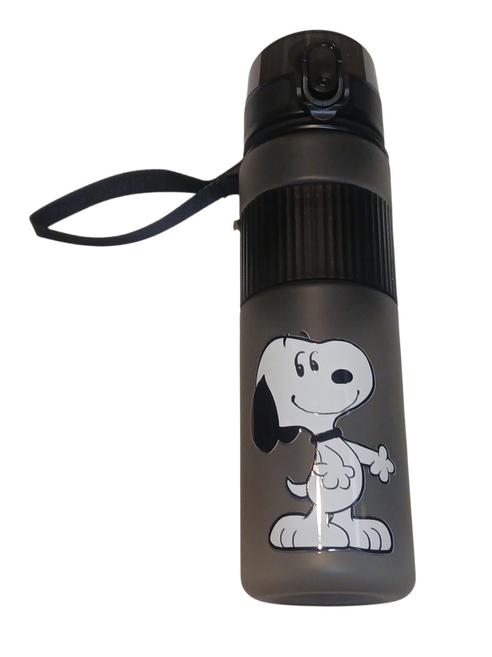 Peanuts -Snoopy Large Capacity Sport Bottle 550ML,Non-slip Rubber Screw Off Neck
